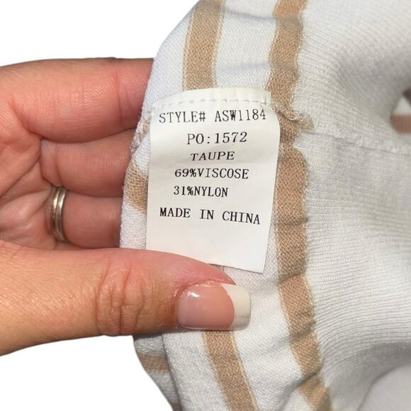 Anniewear Short Sleeve Sweater Women’s L Preppy Coastal Old Money Academia Work - Picture 7 of 9